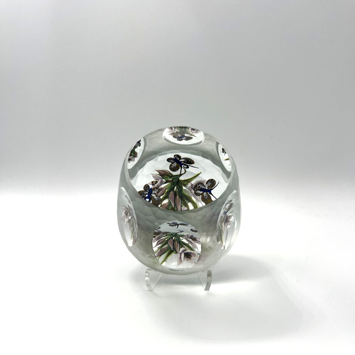 Lily Column Paperweight by William Manson