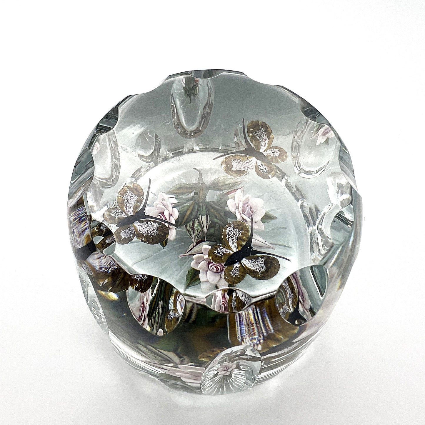 Clear Column Paperweight by William Manson