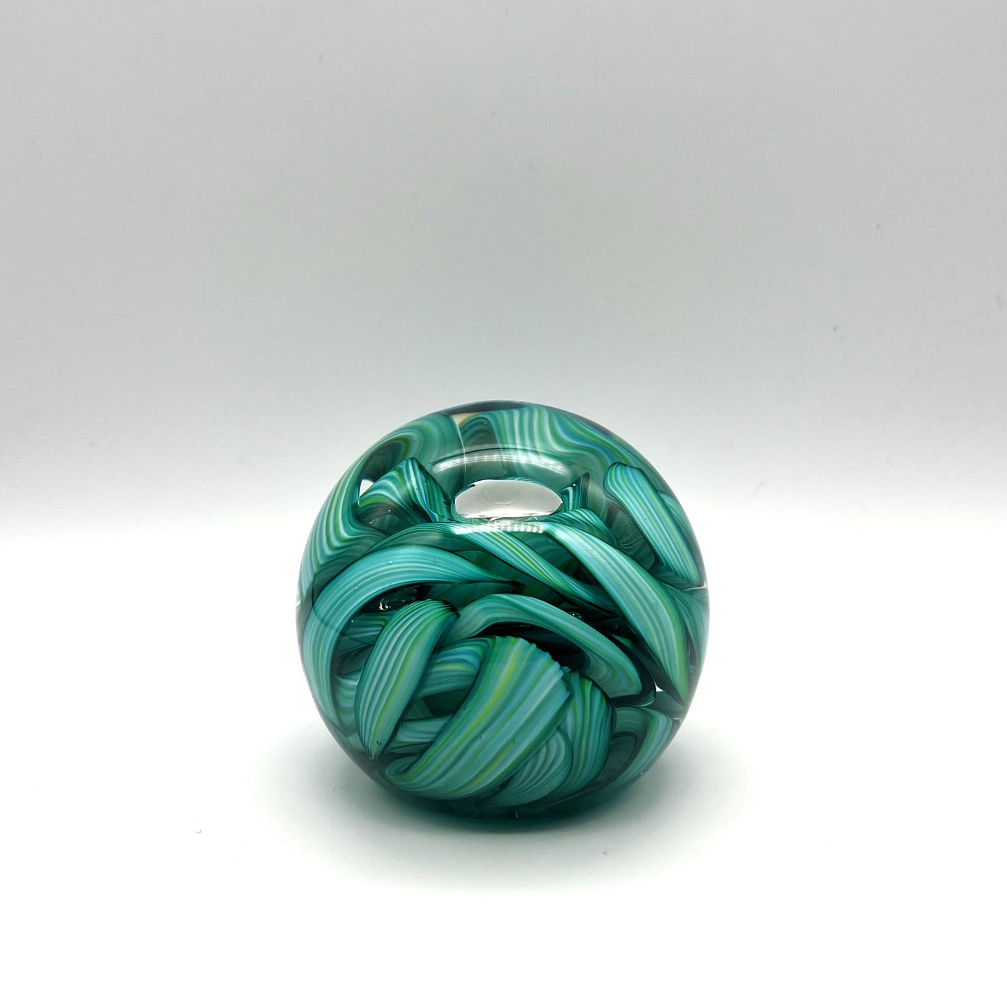 Ribbon Paperweight by Hudson Glass