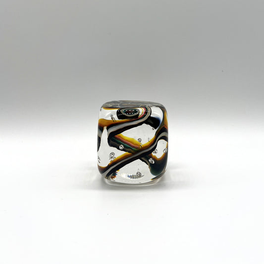 Cube Paperweight, Earth by Dottie Boscamp