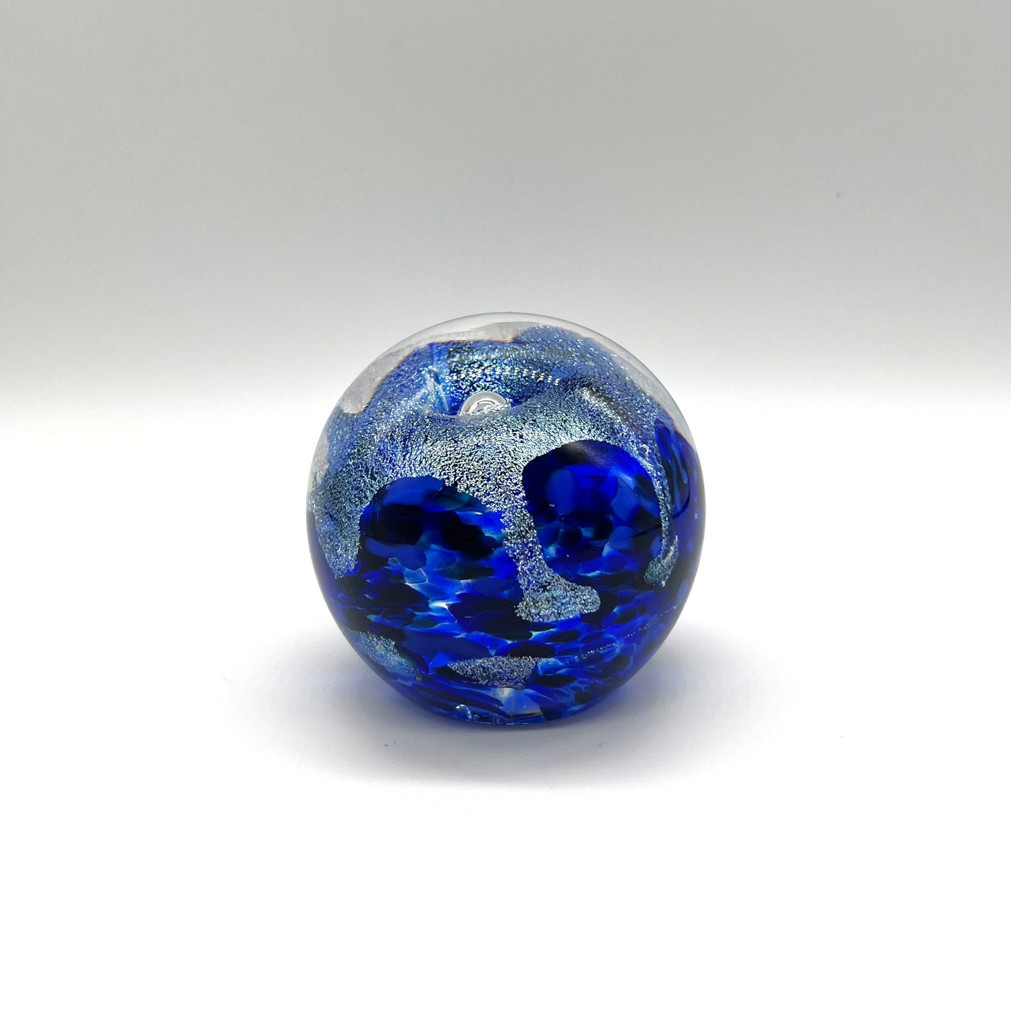 Dichroic Paperweight, Cobalt by Dottie Boscamp