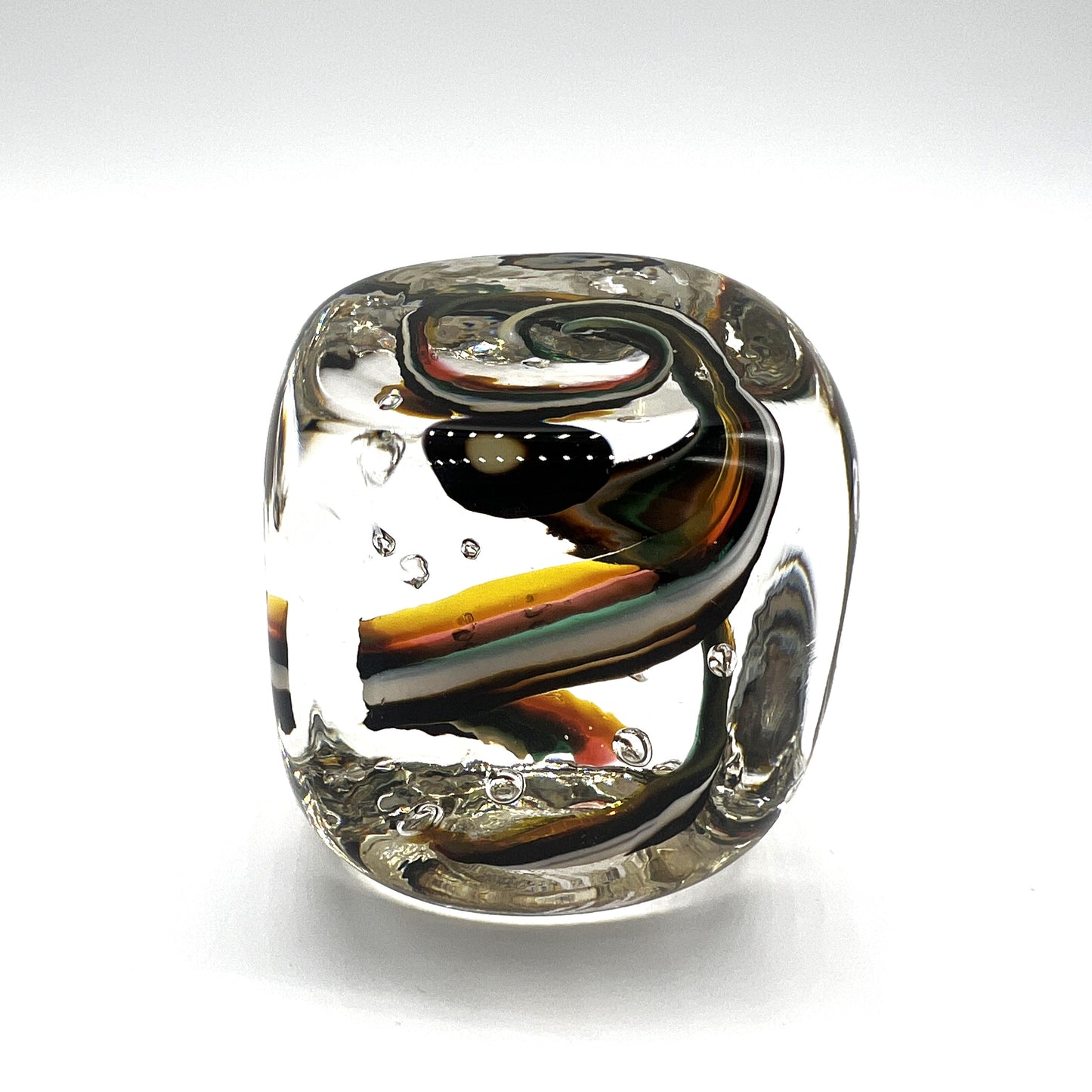 Cube Paperweight, Earth by Dottie Boscamp