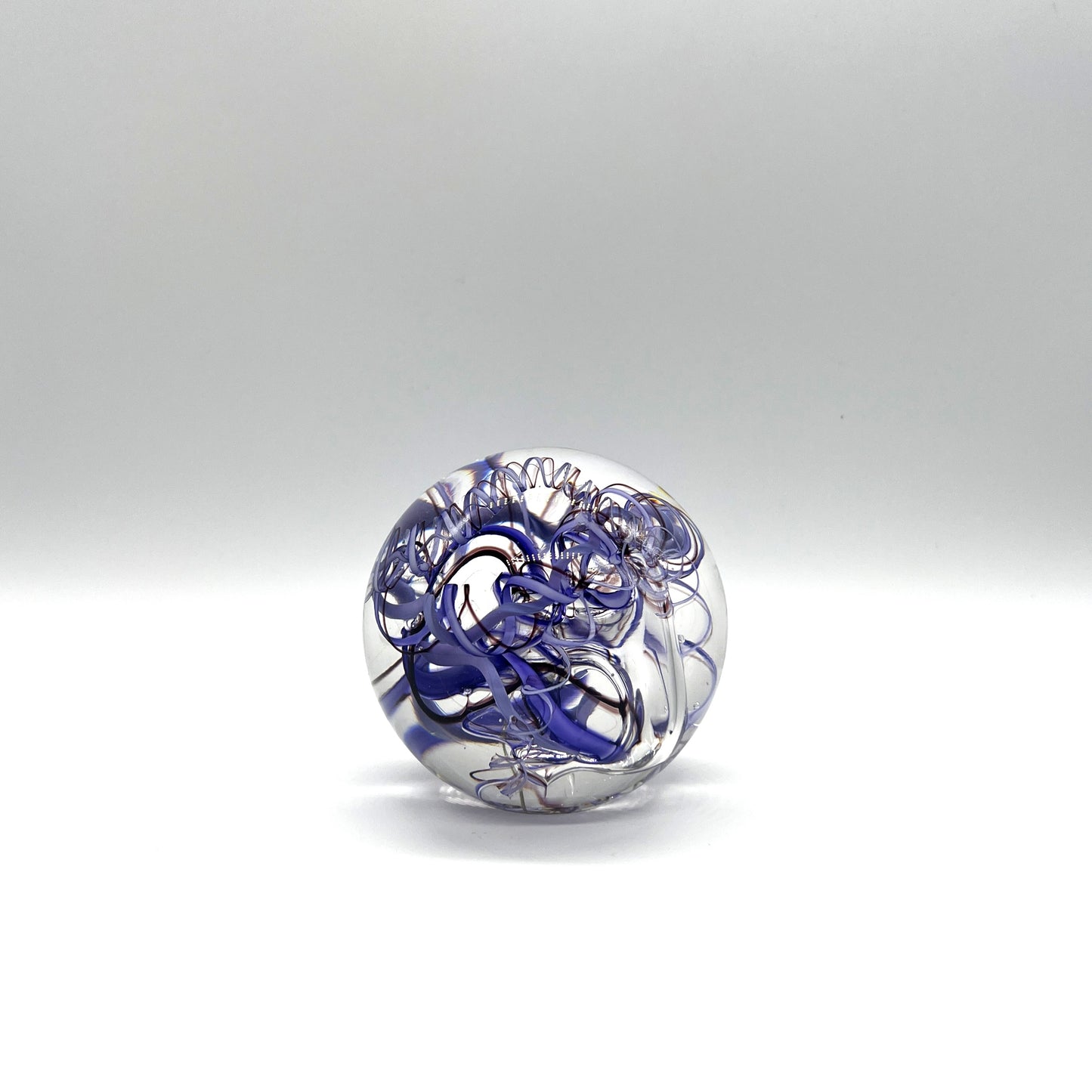 Small Abstract Paperweight, Purple by Dottie Boscamp