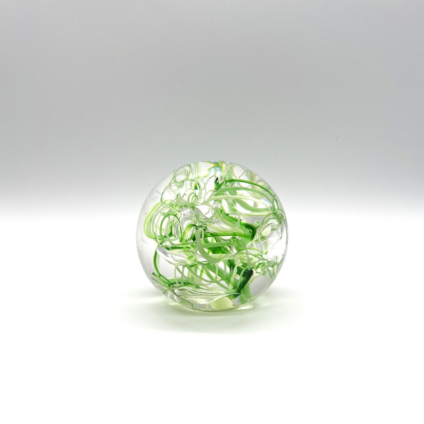 Small Abstract Paperweight, Green by Dottie Boscamp