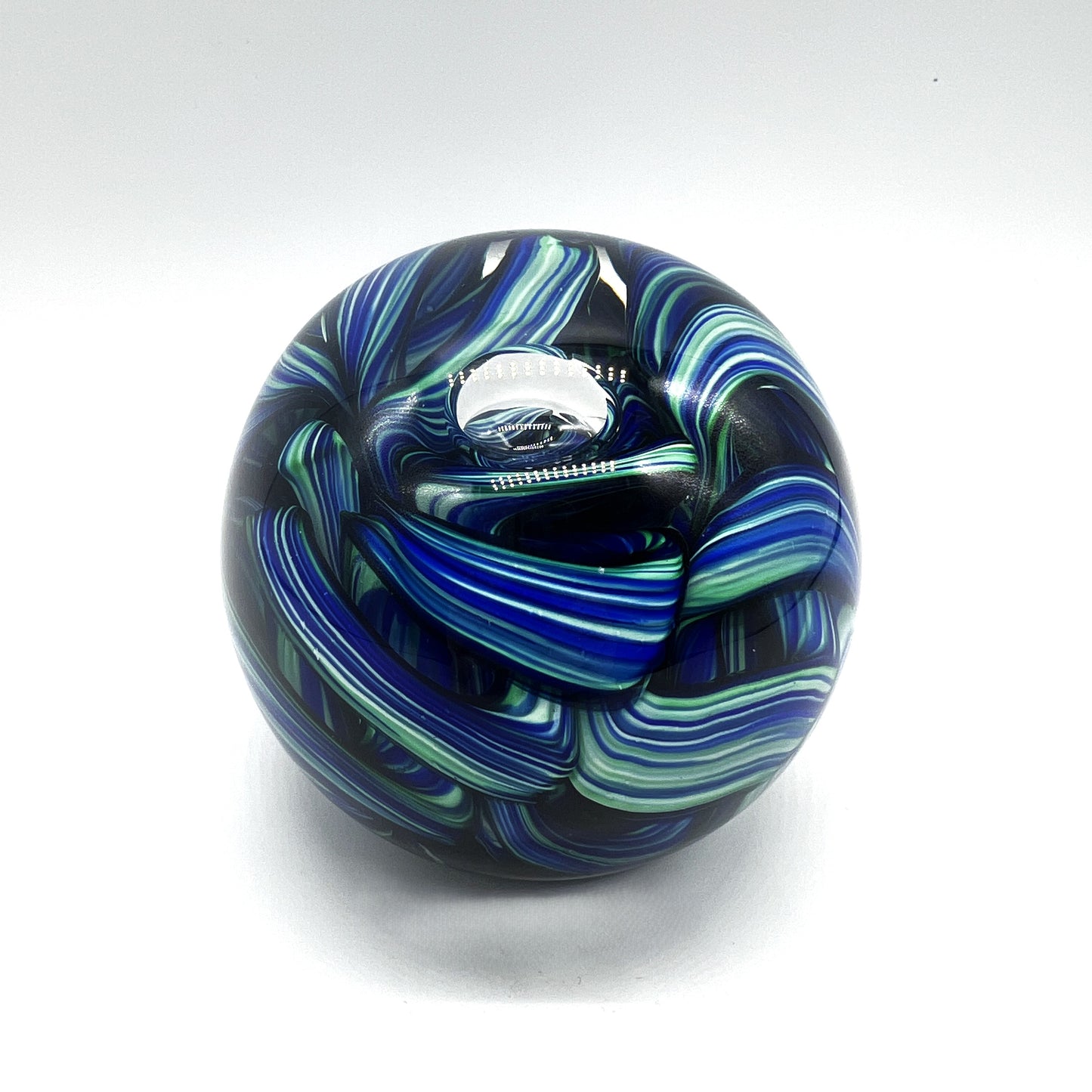 Ribbon Paperweight by Hudson Glass