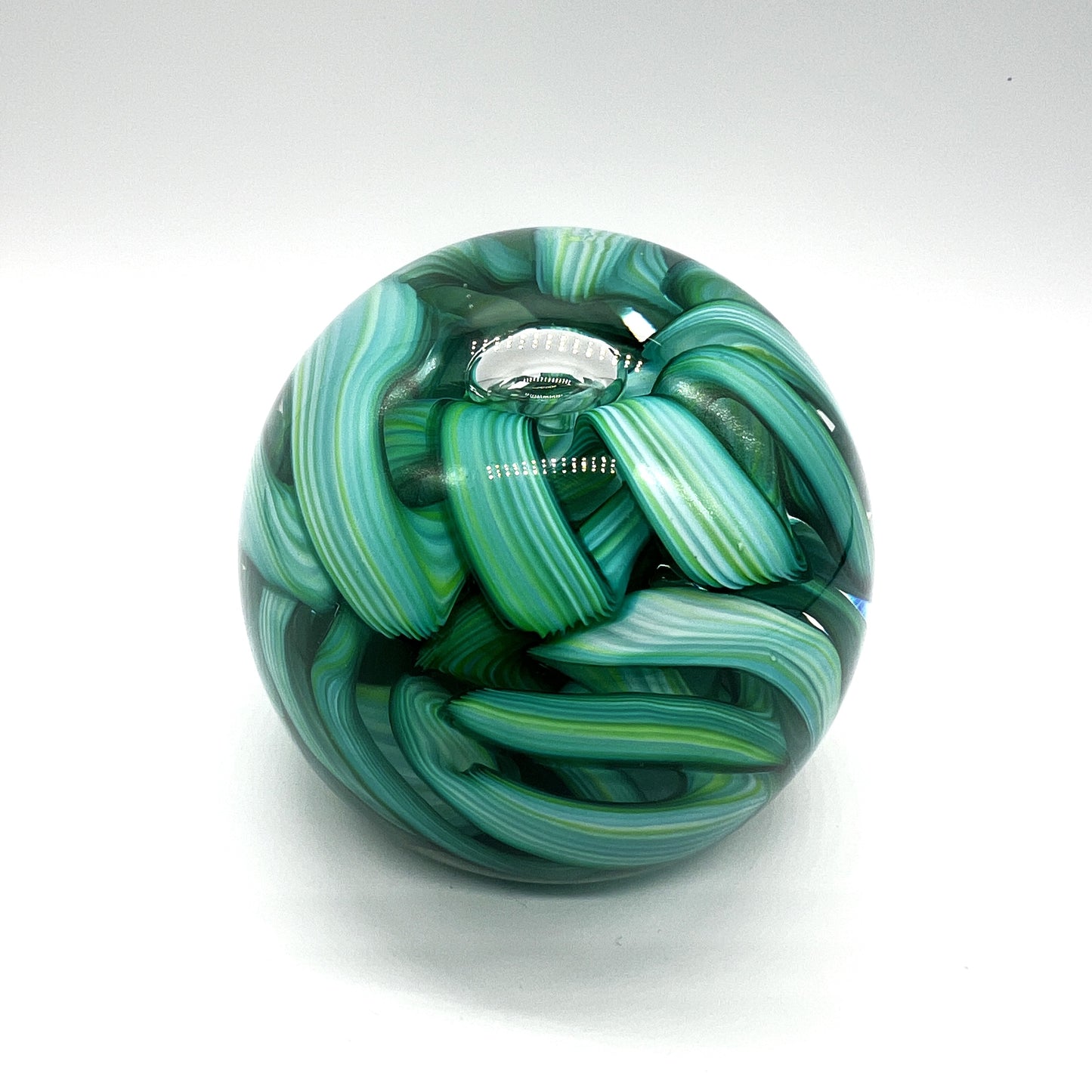Ribbon Paperweight by Hudson Glass