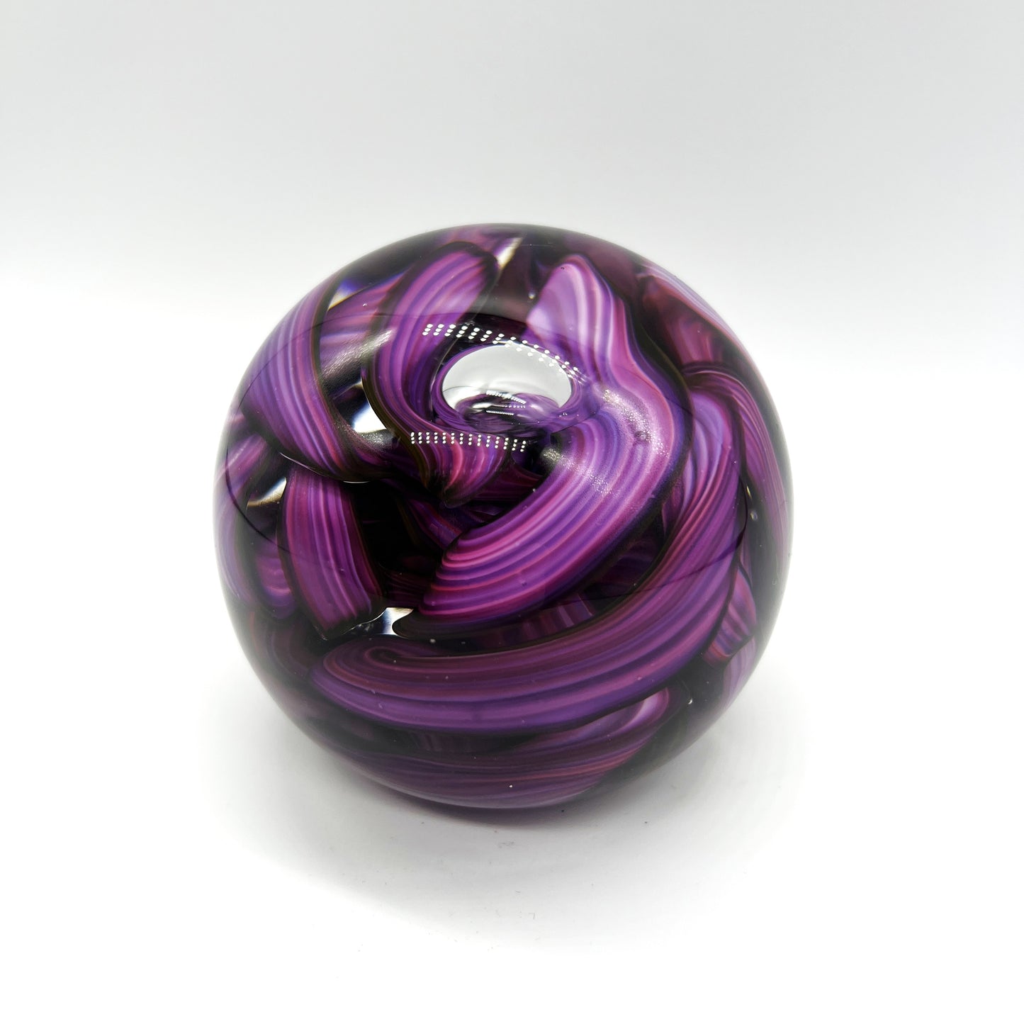 Ribbon Paperweight by Hudson Glass