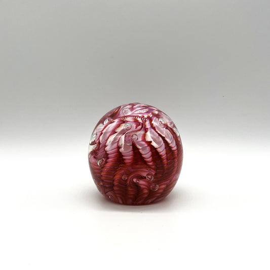 Salmon Dragon Paperweight, 3" by The Glass Forge