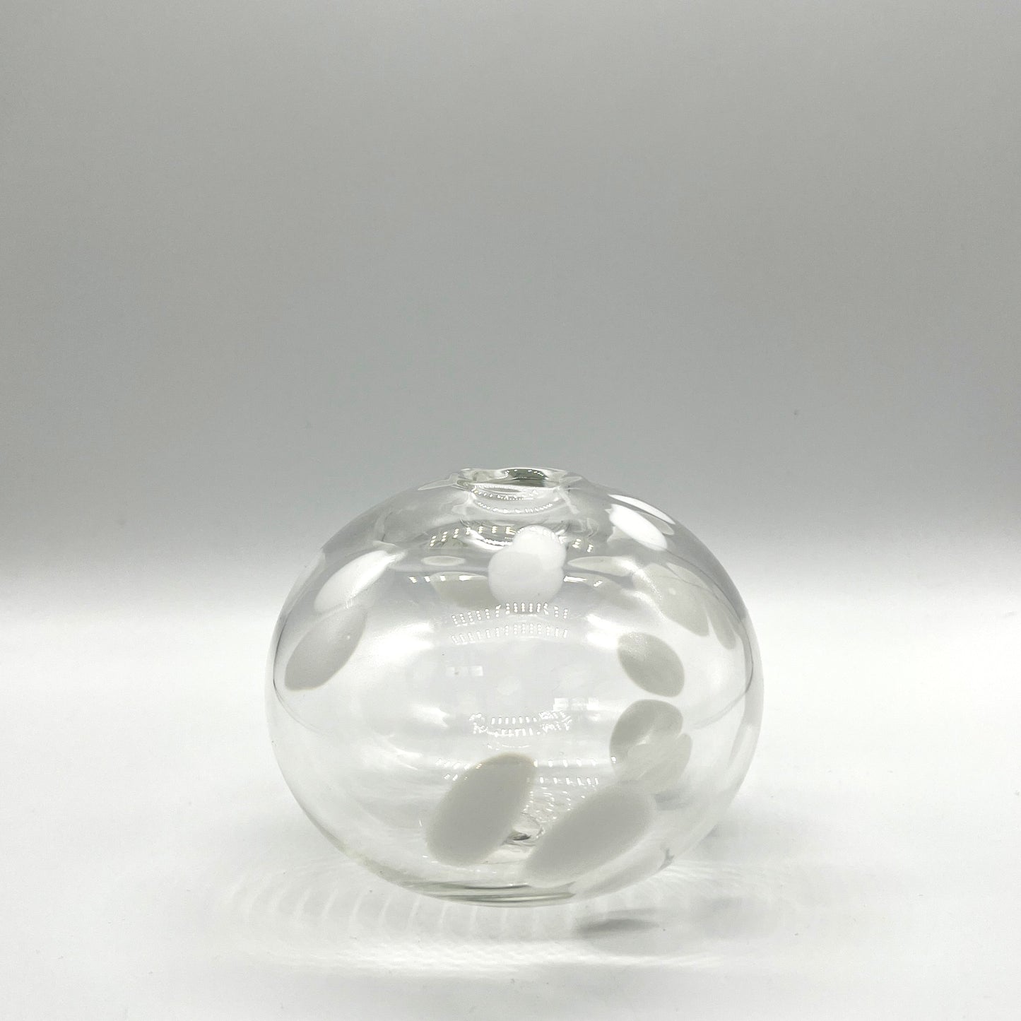 Spotty Body Ball Vase by Kathryn Adams Glass