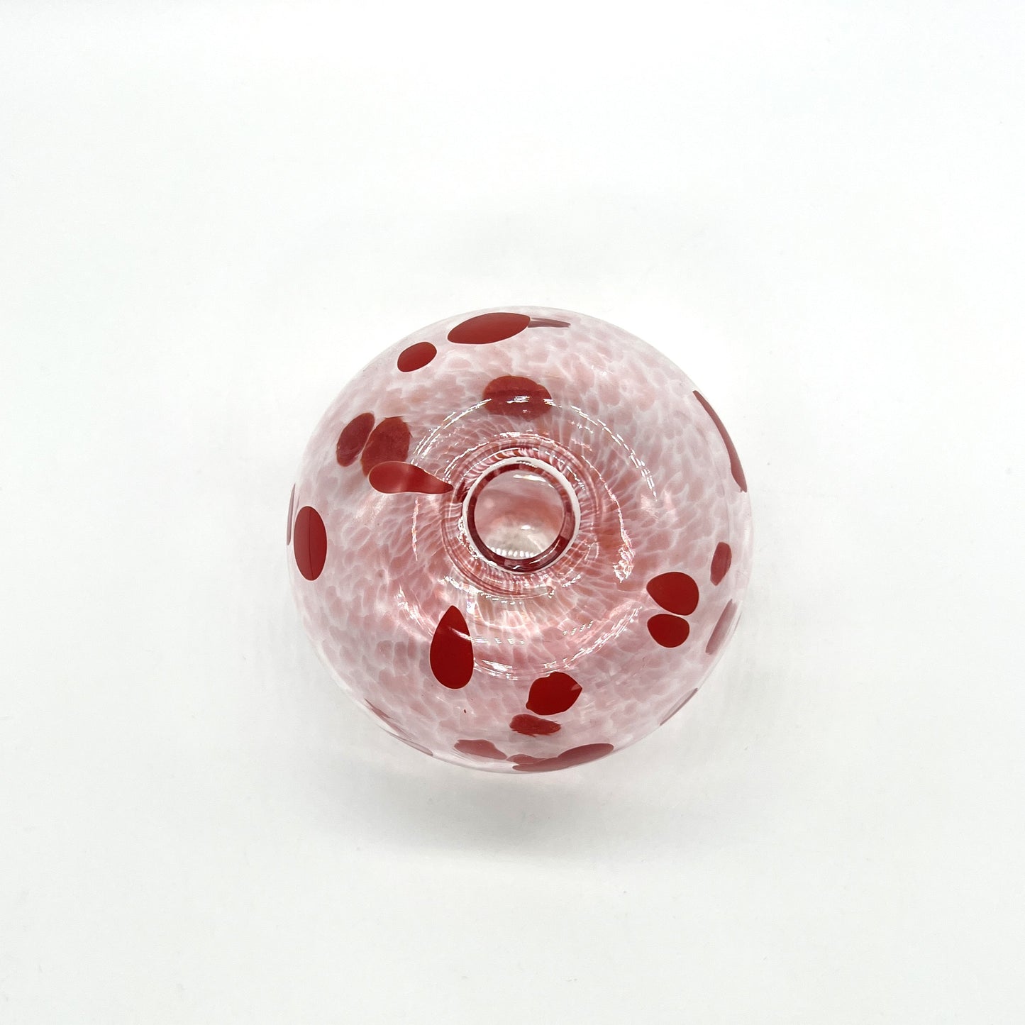 Spotty Body Ball Vase by Kathryn Adams Glass