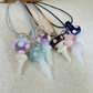 Whimsical Mushroom Pendant Necklaces by AB Glass Designs