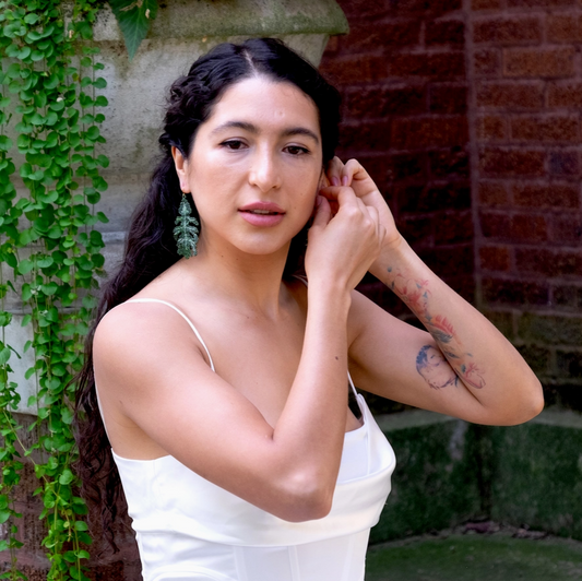 Oak Leaf Earrings by Tulia's Artisan Gallery