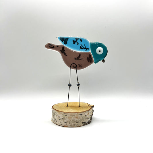 Standing Bird by ABG Glass Arts