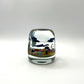 Blue Manta Ray Column Paperweight by William Manson