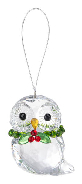 Holiday Wreath Owl Ornament by GANZ