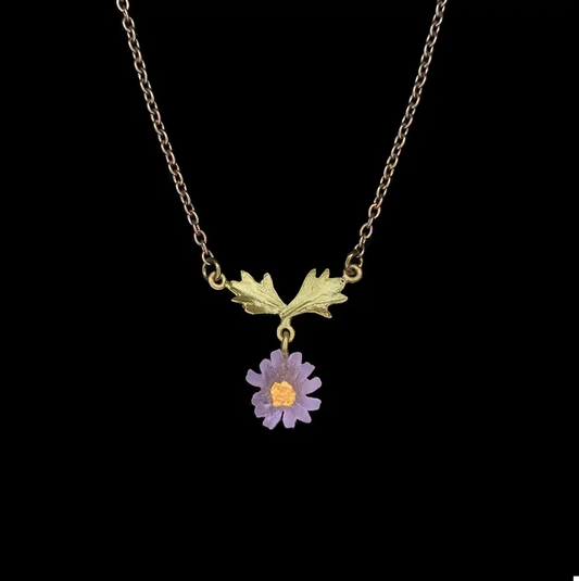 Dainty Aster Pendant Necklace by Michael Michaud