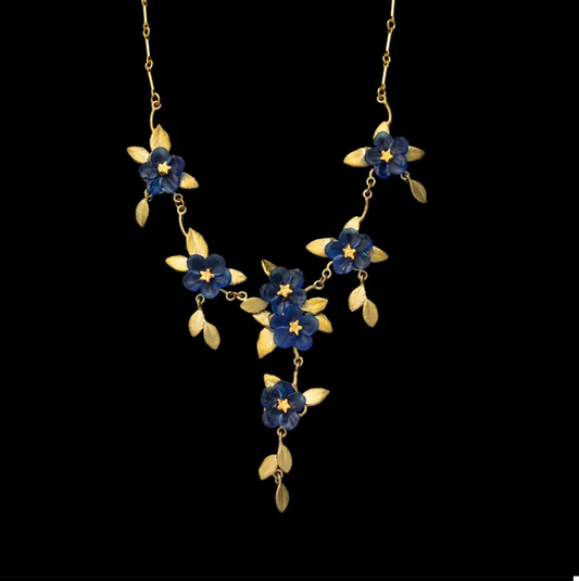 Blue Violet Necklace by Michael Michaud