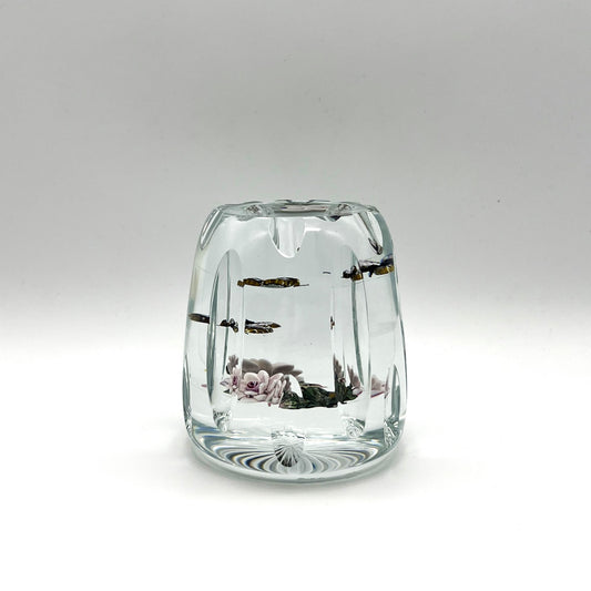 Clear Column Paperweight by William Manson