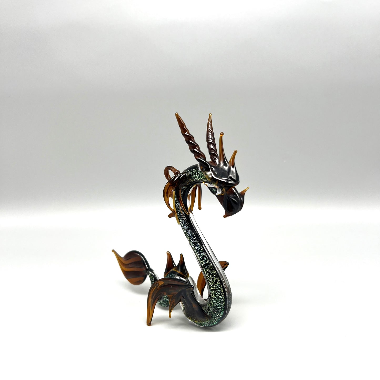 Dichroic Sea Dragon by WGK Glass Art