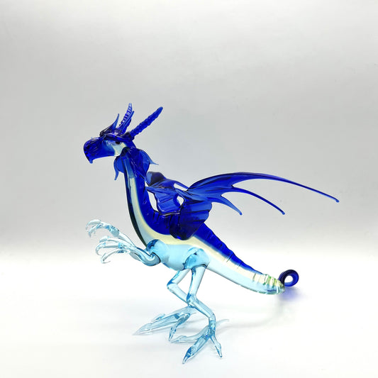 Longwei Dragon Figurine by WGK Glass Art