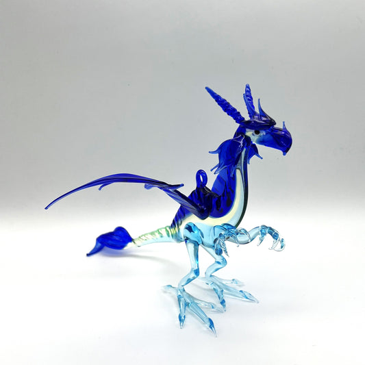 Longwei Dragon Figurine by WGK Glass Art