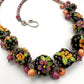 Coral Flower Dangle Necklace by Beth Wenger Johnstone