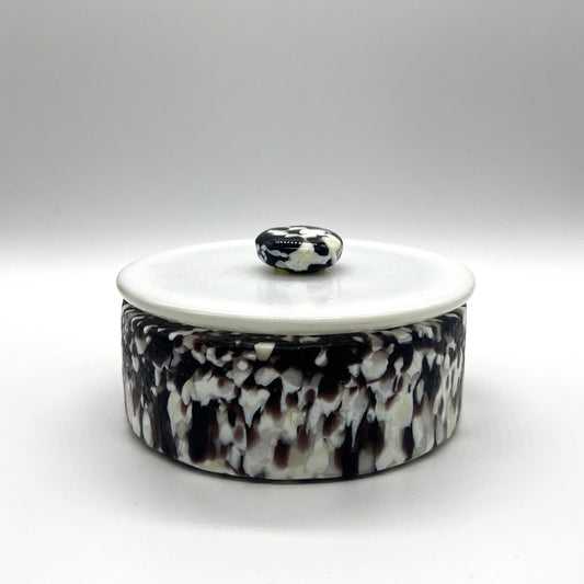 Cast Glass Jar with Lid by Benjamin Richgruber
