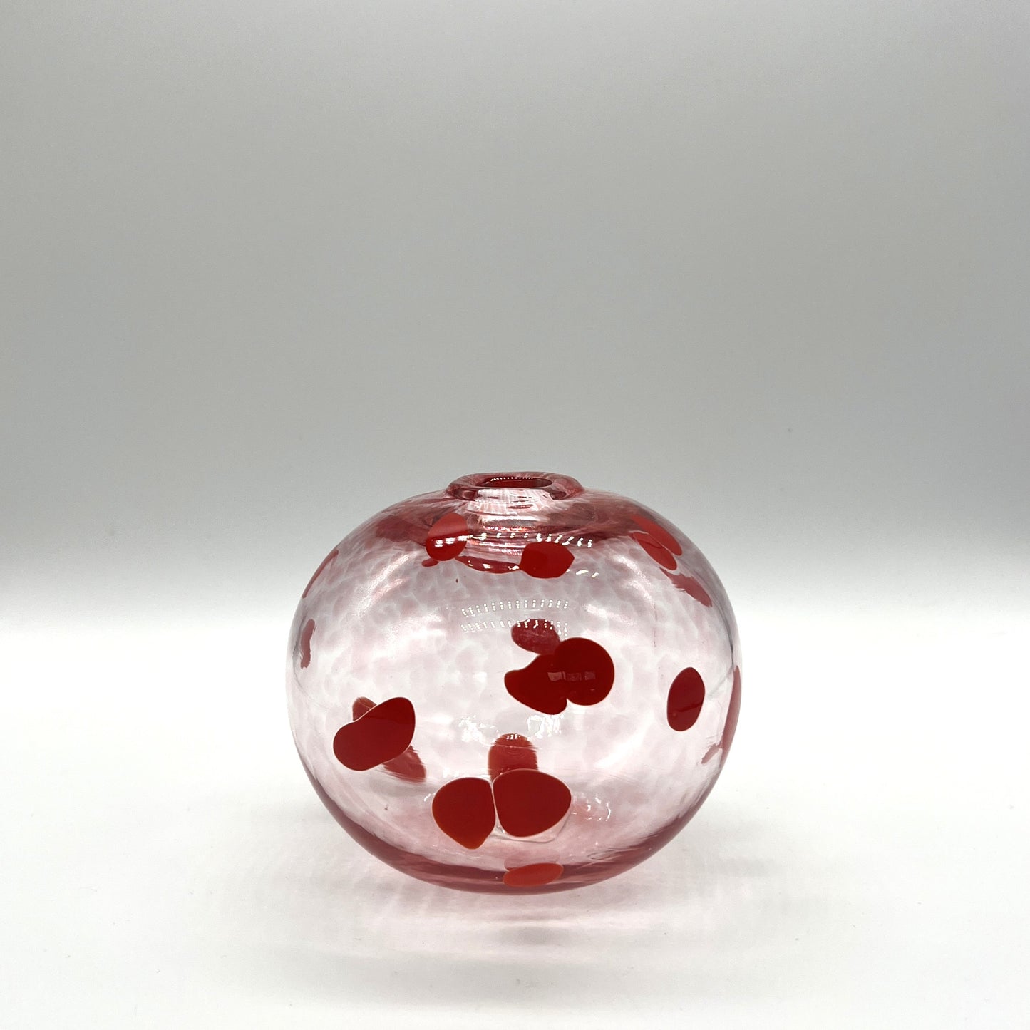 Spotty Body Ball Vase by Kathryn Adams Glass