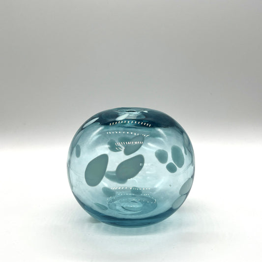 Spotty Body Ball Vase by Kathryn Adams Glass