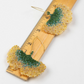 Golden Ginkgo Palm Leaf Earrings by Tulia's Artisan Gallery