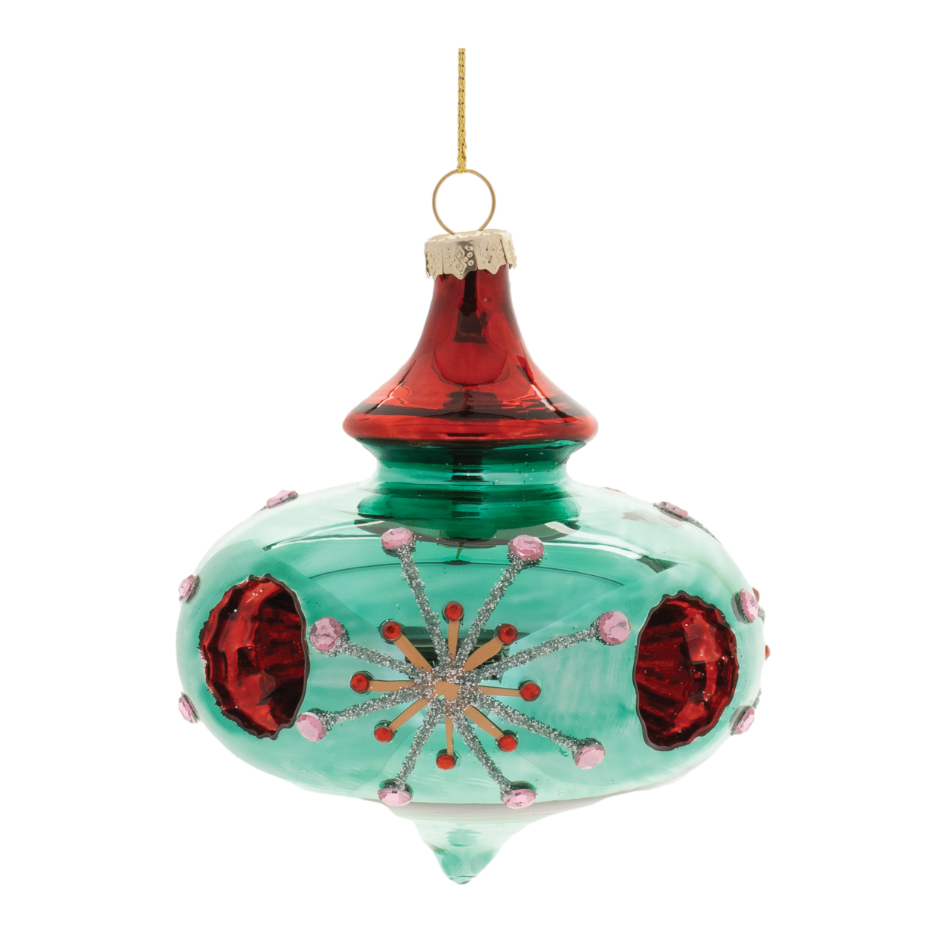 Reflector Ornament - Red/Green by Melrose Intl.