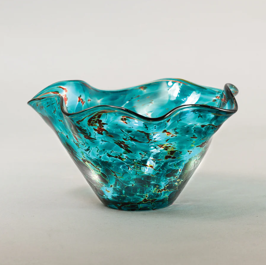 Ocean Lava Wave Bowl by Glass Eye Studio