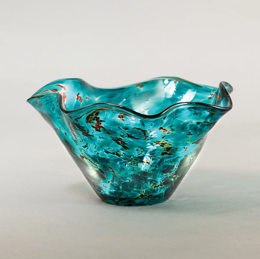 Ocean Lava Wave Bowl by Glass Eye Studio