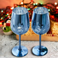 Crystal Christmas Tree Xmas Wine & Water Glasses - Set of 2 by The Wine Savant