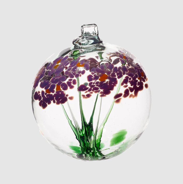 Blossom Ball Ornaments by Kitras Art Glass