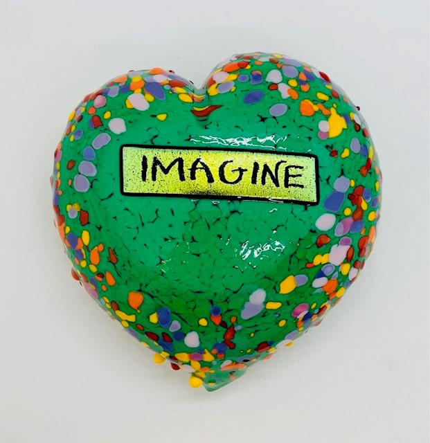 Heart Paperweight by Mad Art Studios