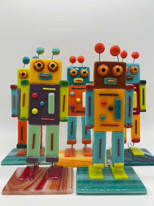Standing Robot by Glasshouses - Stained Glass