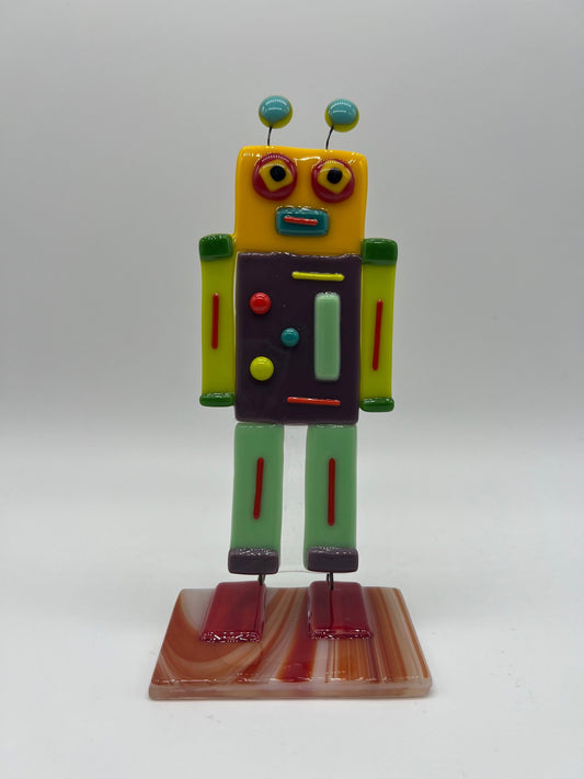Standing Robot by Glasshouses - Stained Glass